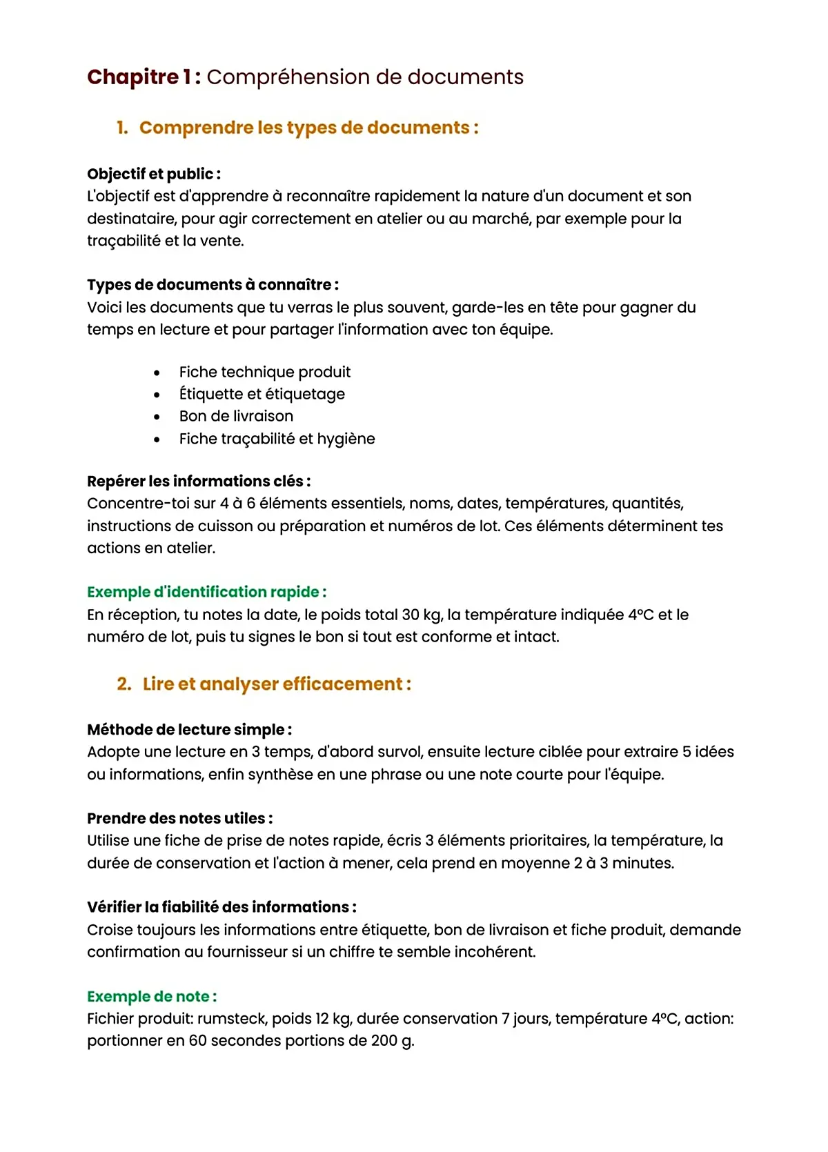 Example Fiche de Révision BP Boucher